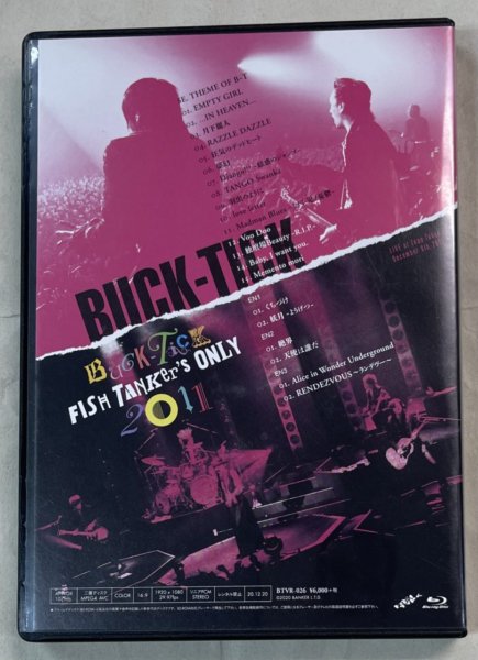 BUCK-TICK　ファンクラブ限定DVD　「FISH TANKer's ONLY 2011」 - ロックオンキング