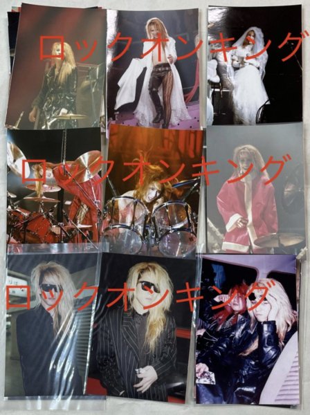 X JAPAN YOSHIKI 初期ブロマイド・生写真31枚セット サンタYOSHIKI