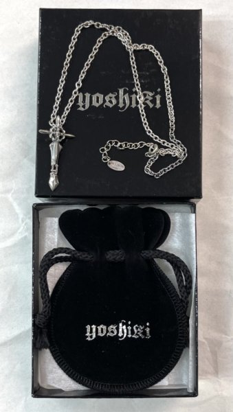 YOSHIKI Jewelry シルバー・ネックレス パッションクロス 剣と薔薇を 