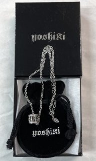 YOSHIKI Jewelry シルバー・ネックレス サイレント・ラウンド「Y」のイニシャルをリング状に シルバー925 未使用 X JAPAN