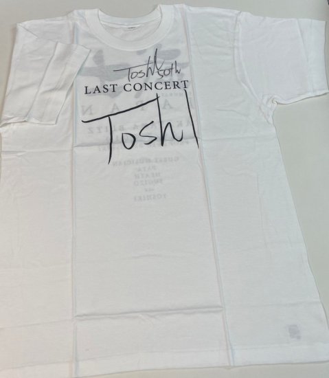 TOSHI　直筆サイン入り・Tシャツ　Toshl 50th　LAST CONCERT 武士 JAPAN　Lサイズ　未使用　X JAPAN エックス -  ロックオンキング
