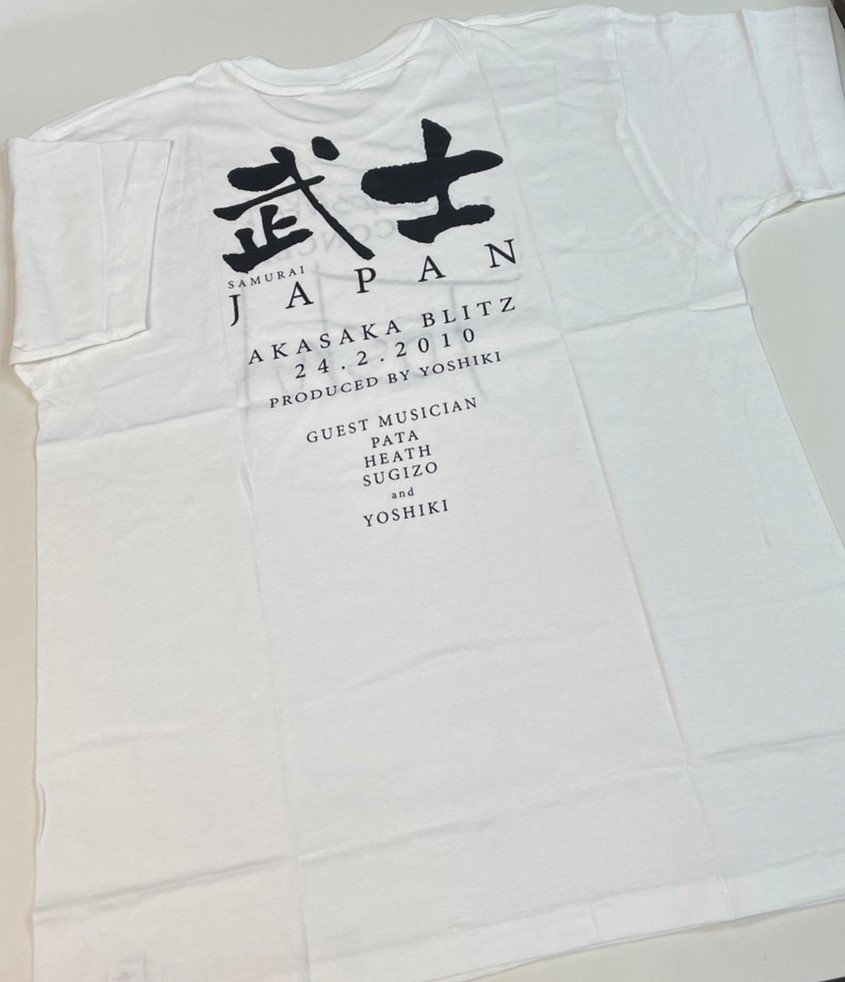 TOSHI　直筆サイン入り・Tシャツ　Toshl 50th　LAST CONCERT 武士 JAPAN　Lサイズ　未使用　X JAPAN エックス -  ロックオンキング