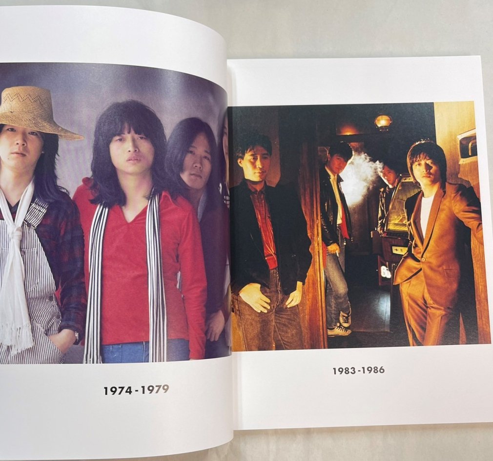 甲斐バンド 写真集 in the street デビューから96年Big Nightまてのすべてを編集した書籍。100頁 - ロックオンキング