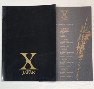 X JAPAN 海外用プロモーション・ファイル X FROM JAPAN 1982-1992 資料13枚、ケース入 全て英字のX JAPANの資料 /エックス