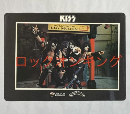 KISS キッス ビクター 1977年カレンダー 下敷きタイプ VICTOR Casablanca 未使用 - ロックオンキング