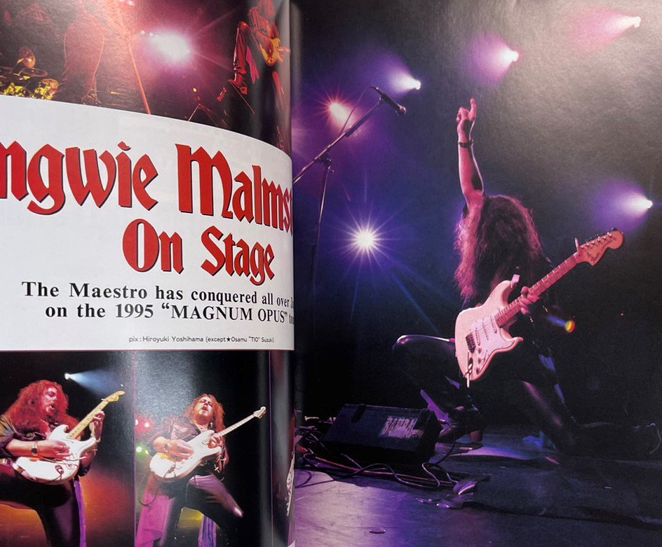 Yngwie Malmsteen　ギタースコア　THE イングヴェイマルムスティーン 2　CD付　12曲　タブ譜付　ヤングギター増刊　楽譜 -  ロックオンキング