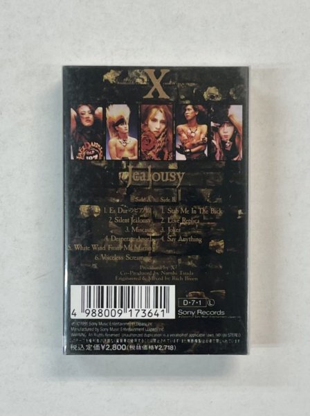 X JAPAN カセットテープ エックス Jealousy 特殊ケース 歌詞カード付 