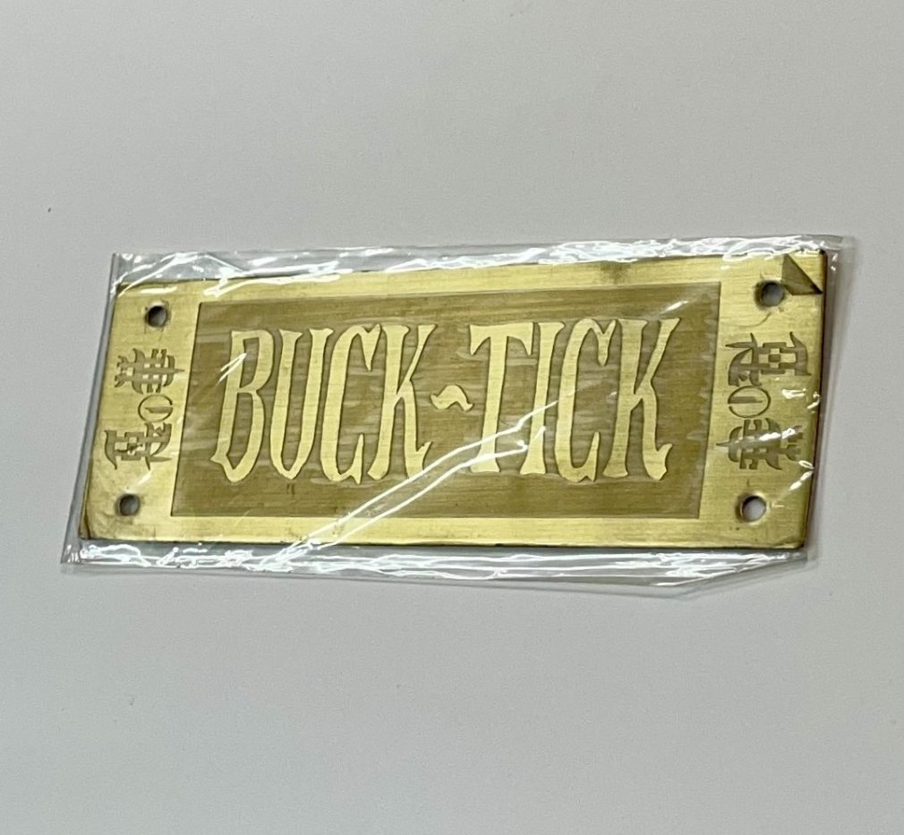 BUCK-TICK 悪の華 ロゴ入りプレート ビデオ、悪の華の初回特典プレート 