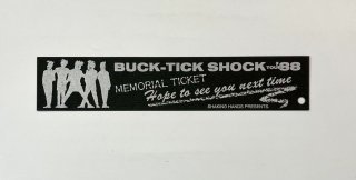 BUCK-TICKꥢ롦åȡSHOCK TOUR '88MEMORIAL TICKETSHAKING HANDS