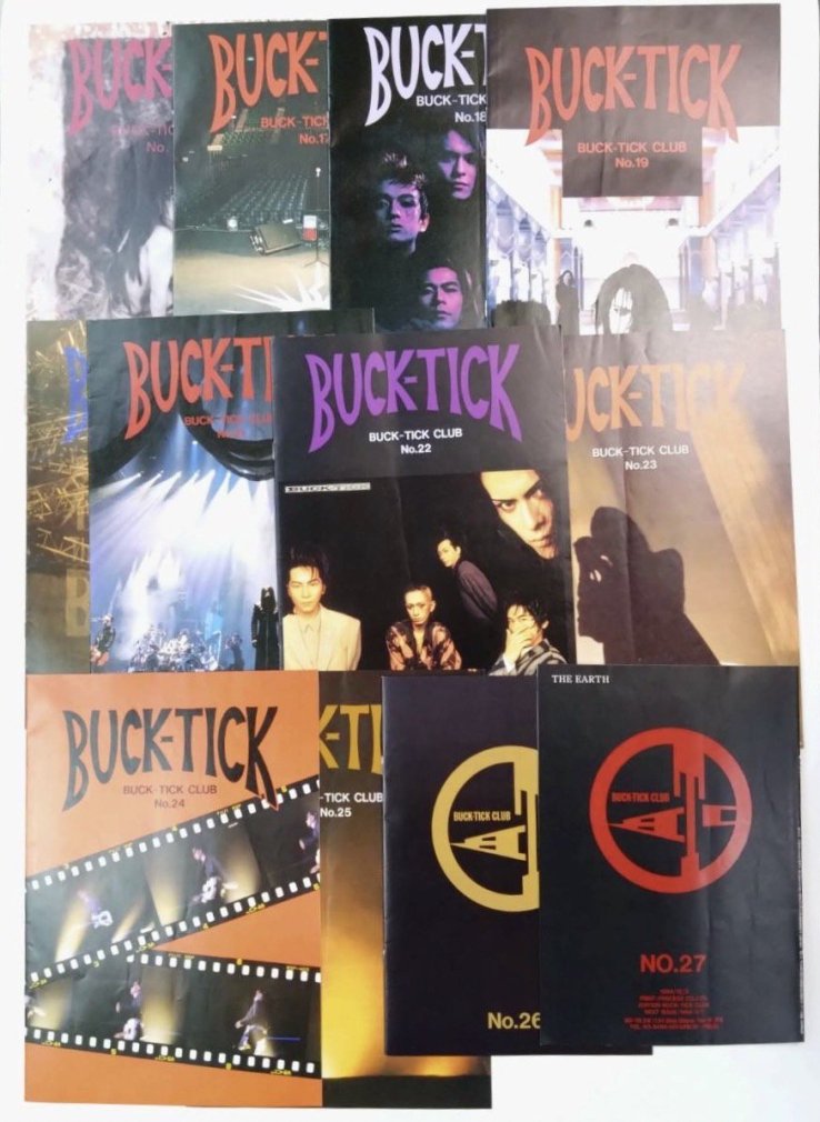 BUCK-TICK 初期のファンクラブ会報誌 BUCK-TICK CLUB 1号から最終32号+号外14冊の揃い46冊セット - ロックオンキング