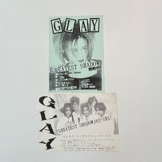 GLAY ǥ饷2祻å GREATEST SHADOW饷GREATEST SHADOWΡ'93饤ֹΥ饷