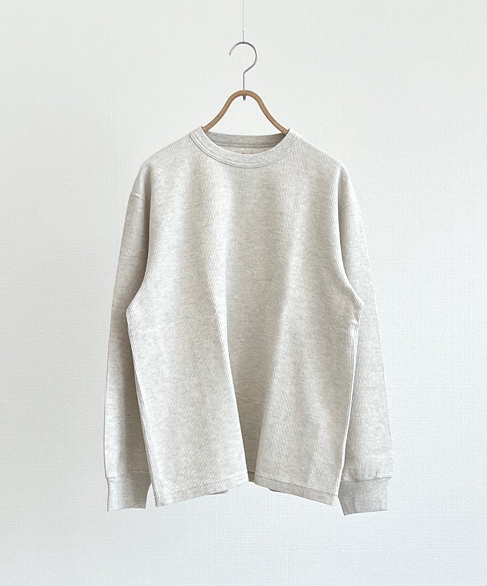 blurhmsROOTSTOCK/ Rough&Smooth Thermal Crew-neck L/S(Heather Oatmeal)