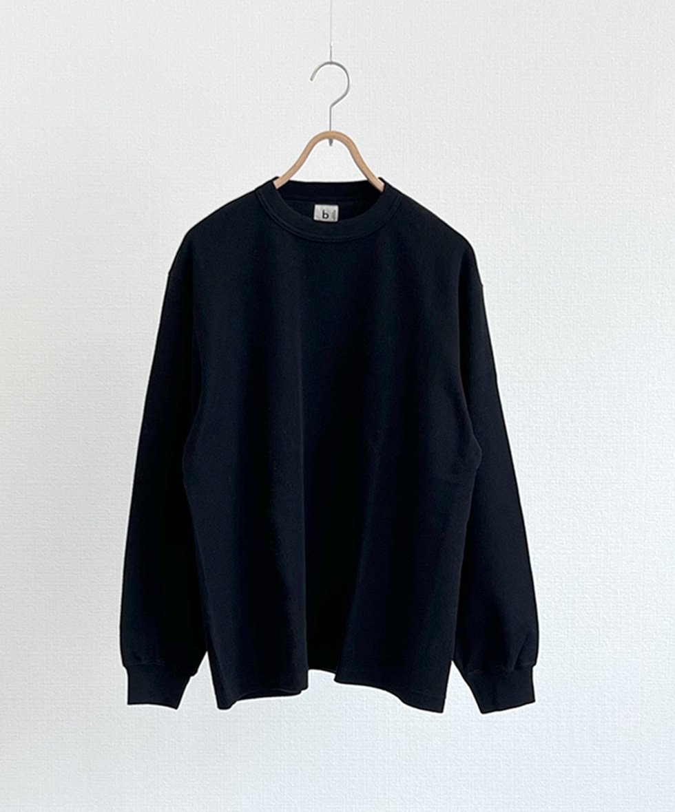 blurhmsROOTSTOCK/ Rough&Smooth Thermal Crew-neck L/S(Black)