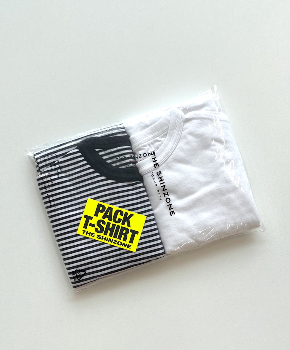 Shinzone/ PACK TEE BORDER