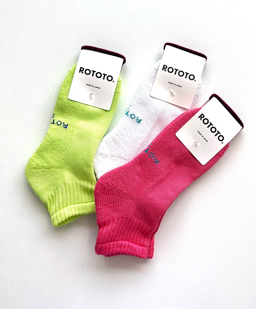 ROTOTO/ EVERYDAY PILE ANKLE SOCKS