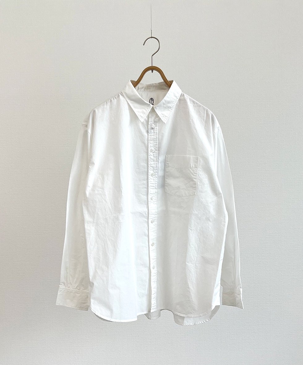 KATO`/  硫化染めドレスシャツ (WHITE)