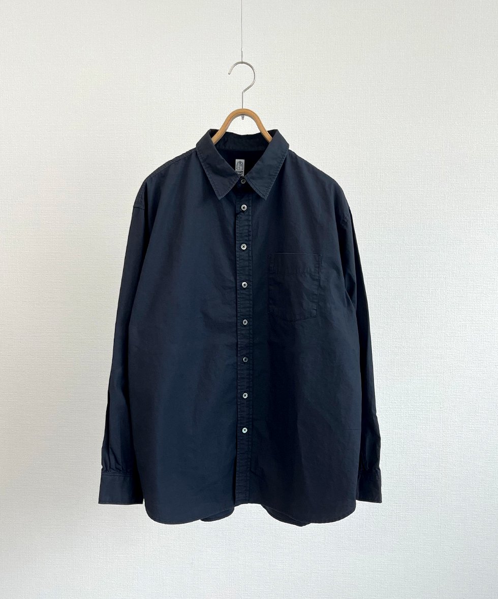 KATO`/  硫化染めドレスシャツ (BLACK)