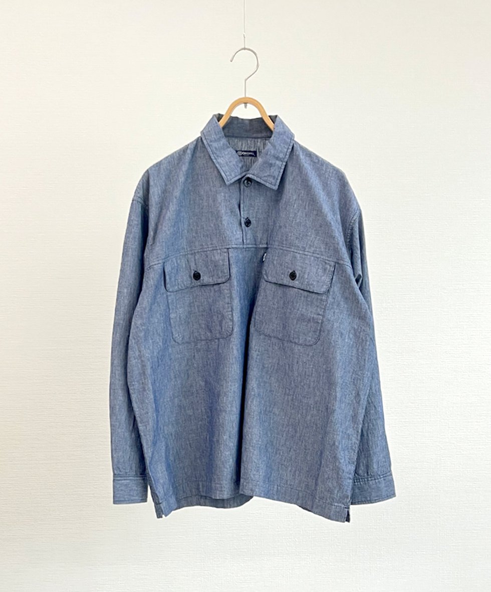 ORCIVAL/  ハイツイストシャンブレー プルオーバーシャツ (BLUE)