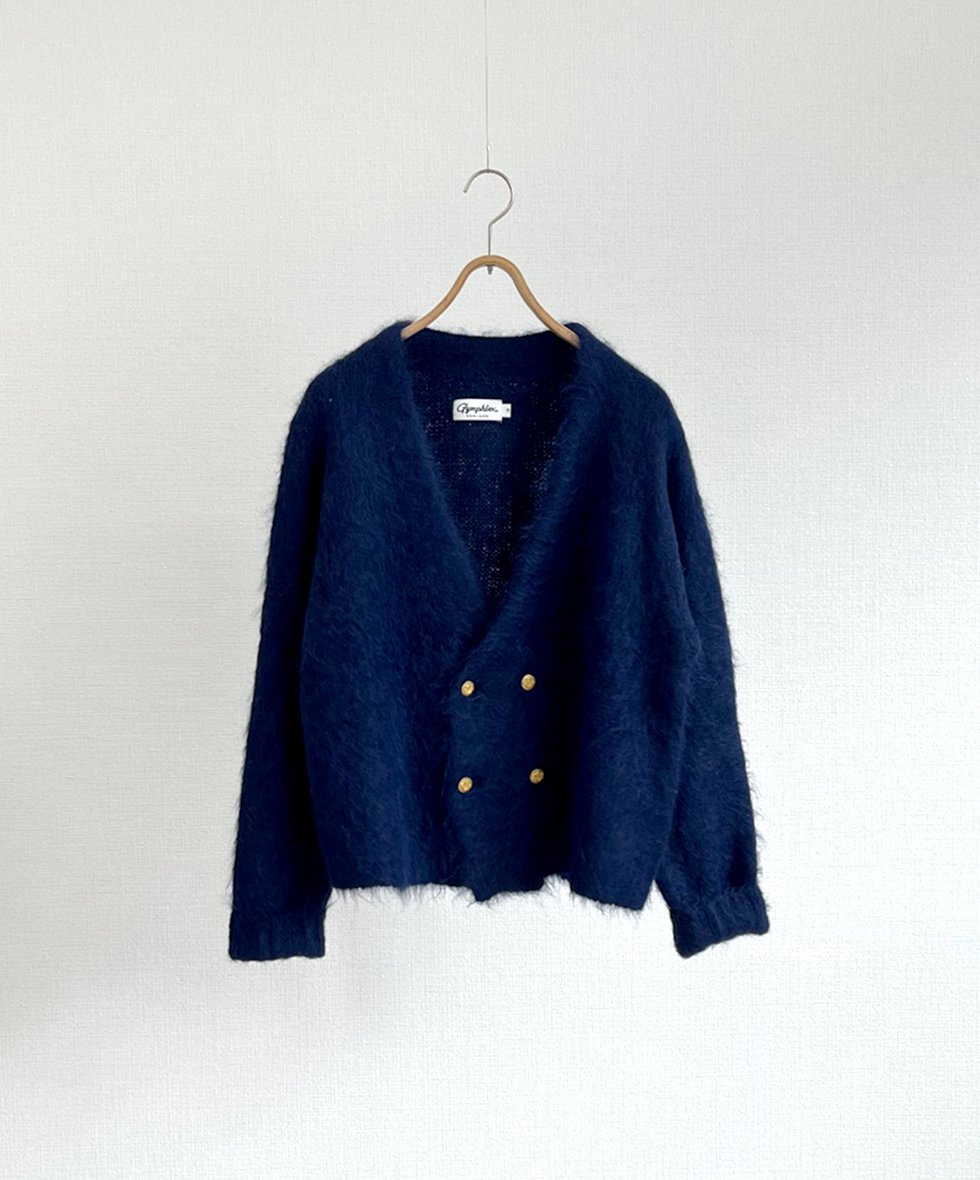 Gymphlex/  DOUBLE-BREASTED CARDIGAN (NAVY)