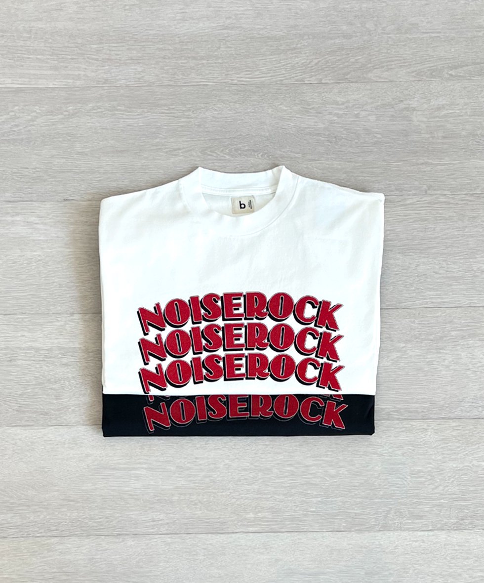 blurhmsROOTSTOCK/ NOISE ROCK Print Tee WIDE