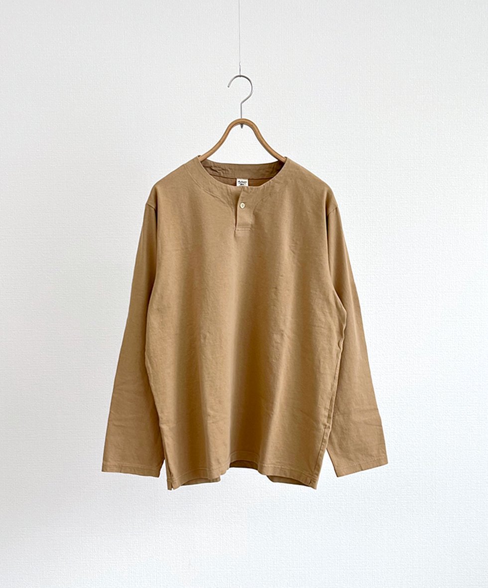 Jackman/   Henleyneck Longsleeved T-Shirt (Golden Beige)