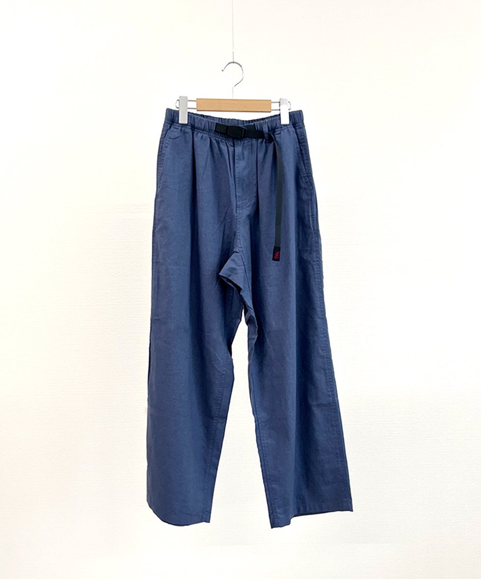 GRAMICCI/  Japan ExclusiveLINEN COTTON WIDE PANT (OLD BLUE)