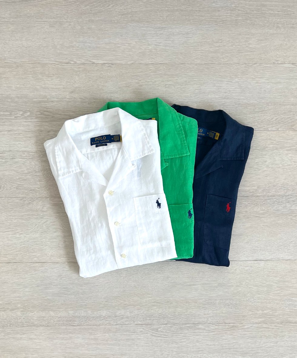 POLO RALPH LAUREN/ クラシック フィット リネン キャンプ シャツ