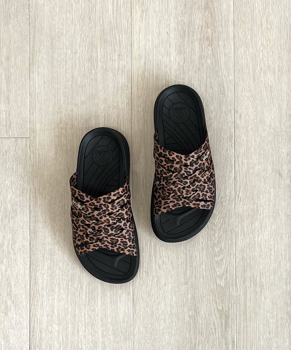 MALIBU SANDALS/ ZUMA  LEOPARD