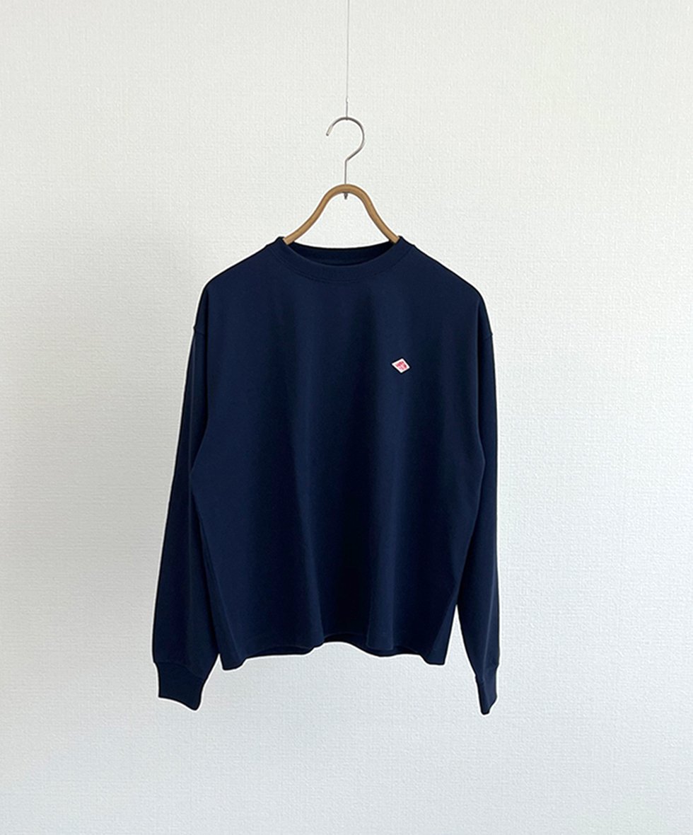 DANTON/  LONG SLEEVE T-SHIRT PLAIN (NAVY)