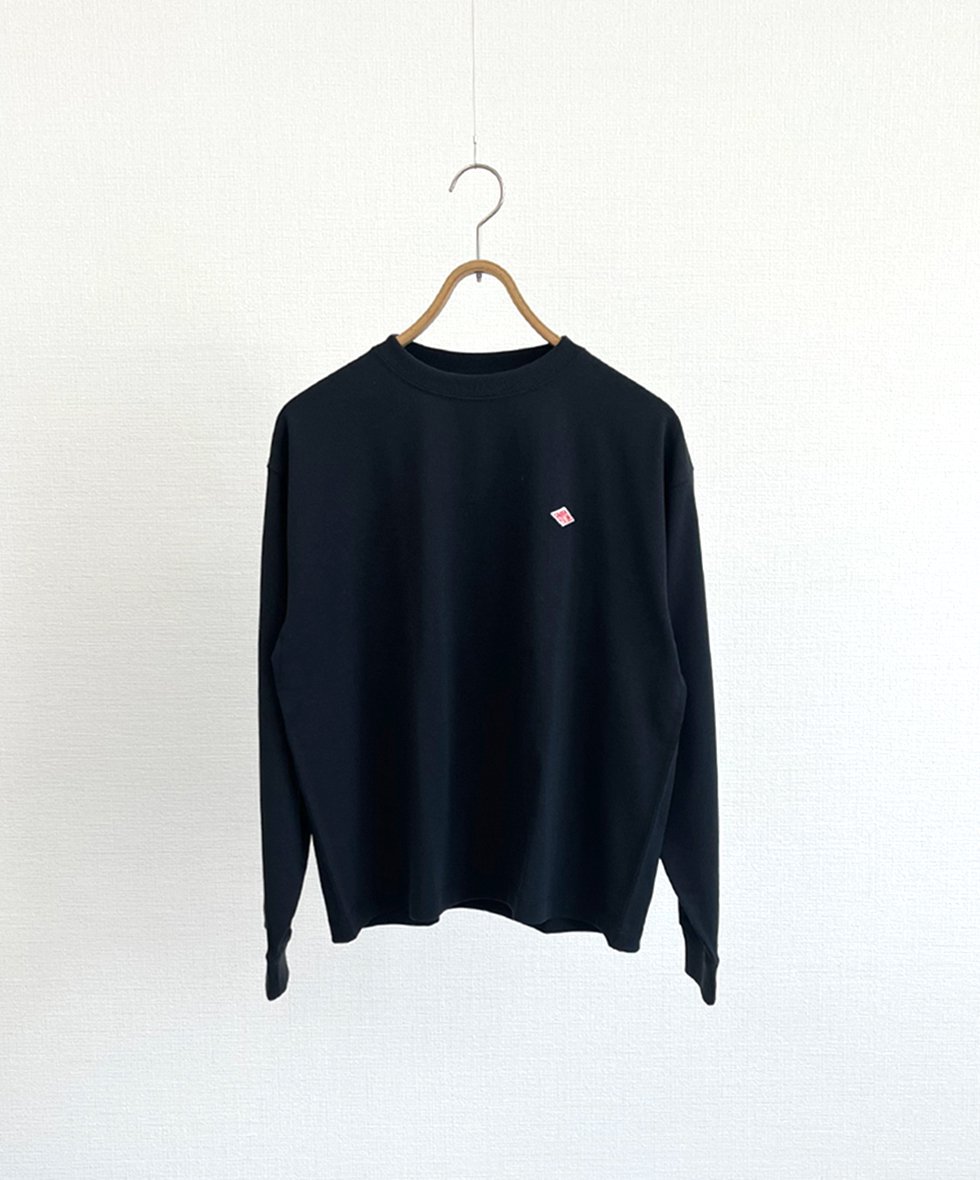 DANTON/  LONG SLEEVE T-SHIRT PLAIN (BLACK)