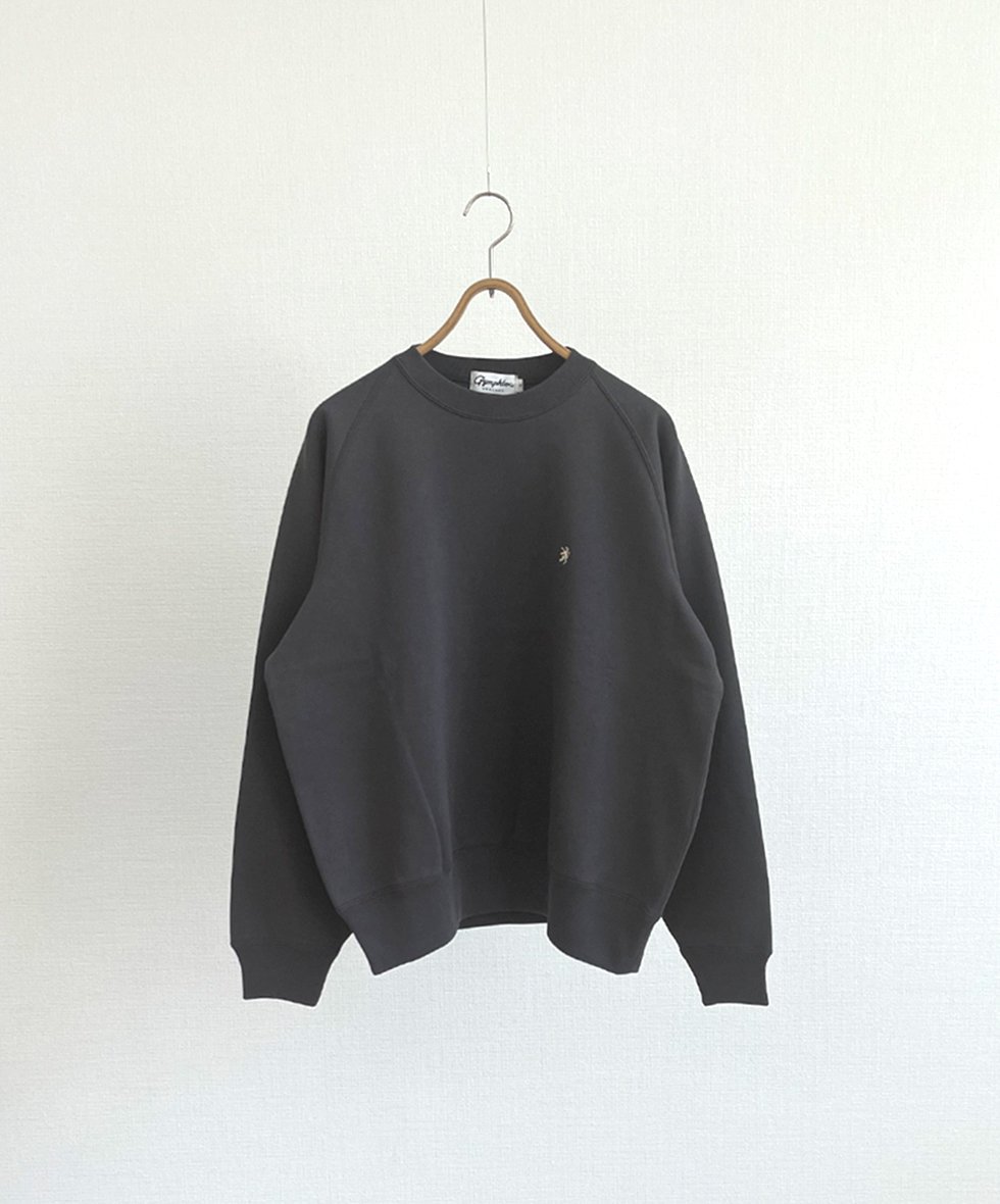 Gymphlex/  SWING SLEEVE CREW NECK P.O. (CHARCOAL)