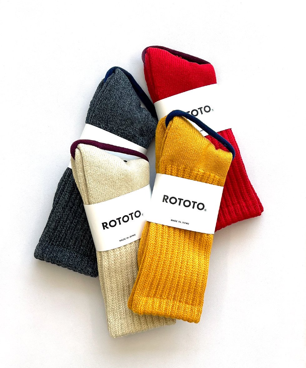 ROTOTO/  LOOSE PILE CREW SOCKS