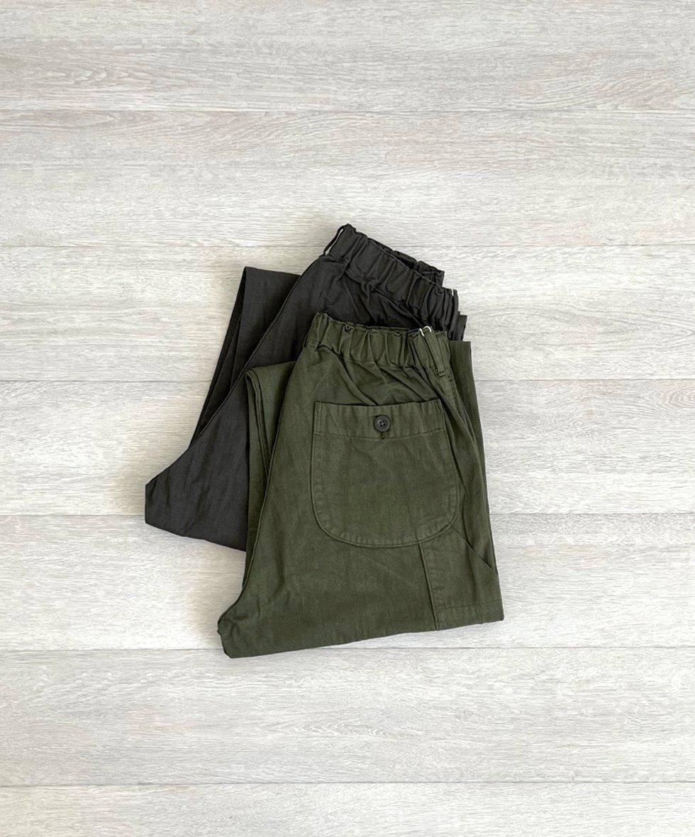 【試着のみ】or slow WIDE FIT FRENCH WORK PANTS orSlow『WIDE FIT FRENCH WORK PANTS』(KHAKI) – Reggieshop
