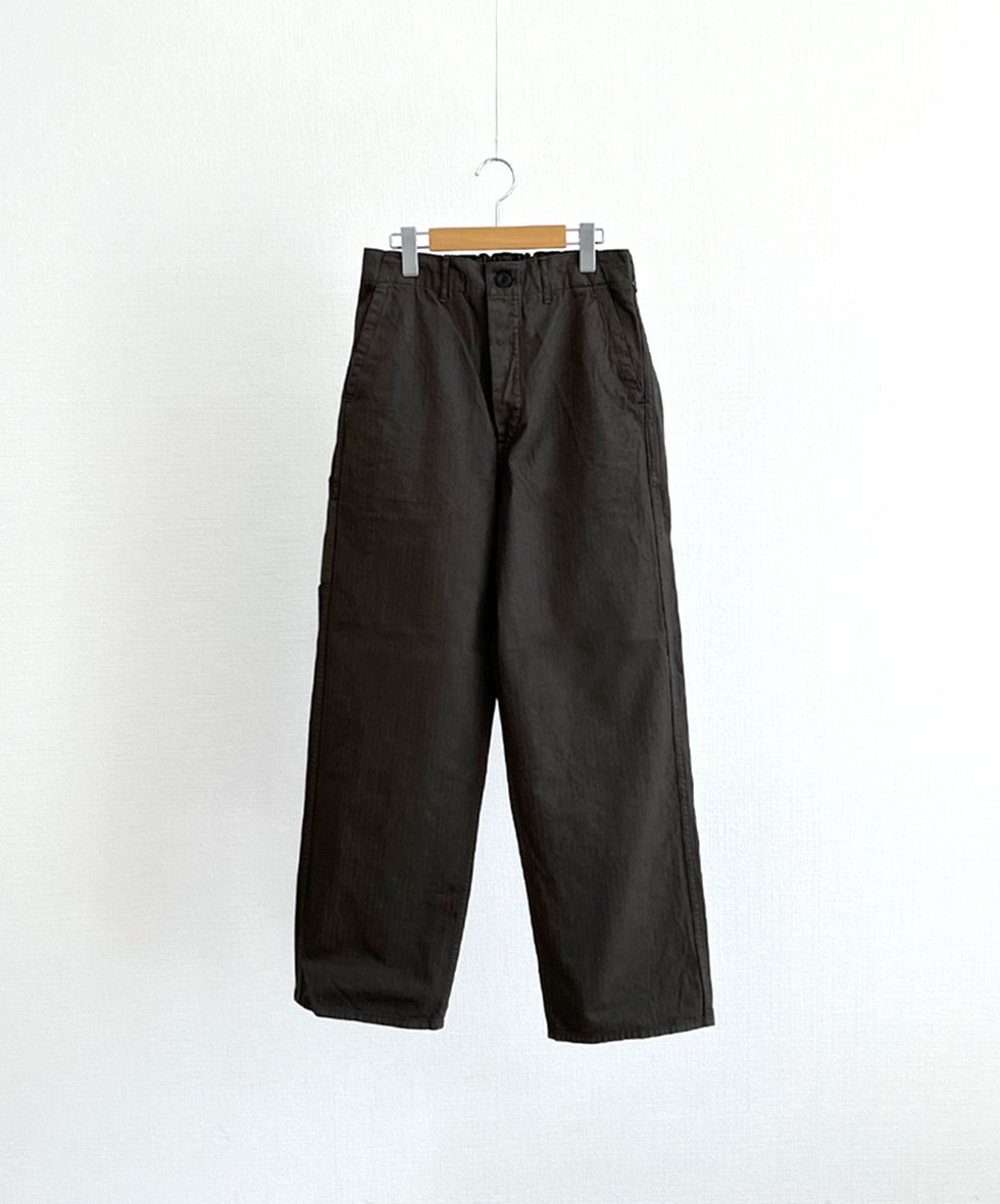 orSlow/  WIDE FIT FRENCH WORK PANTS (COFFEE BROWN)