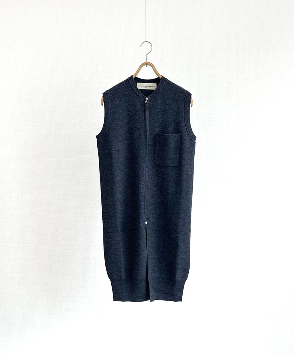 Shinzone/  LONG KNIT GILET