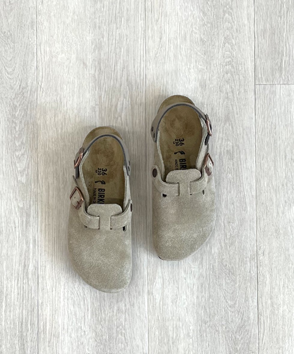 BIRKENSTOCK/  Tokio II Suede (Taupe)