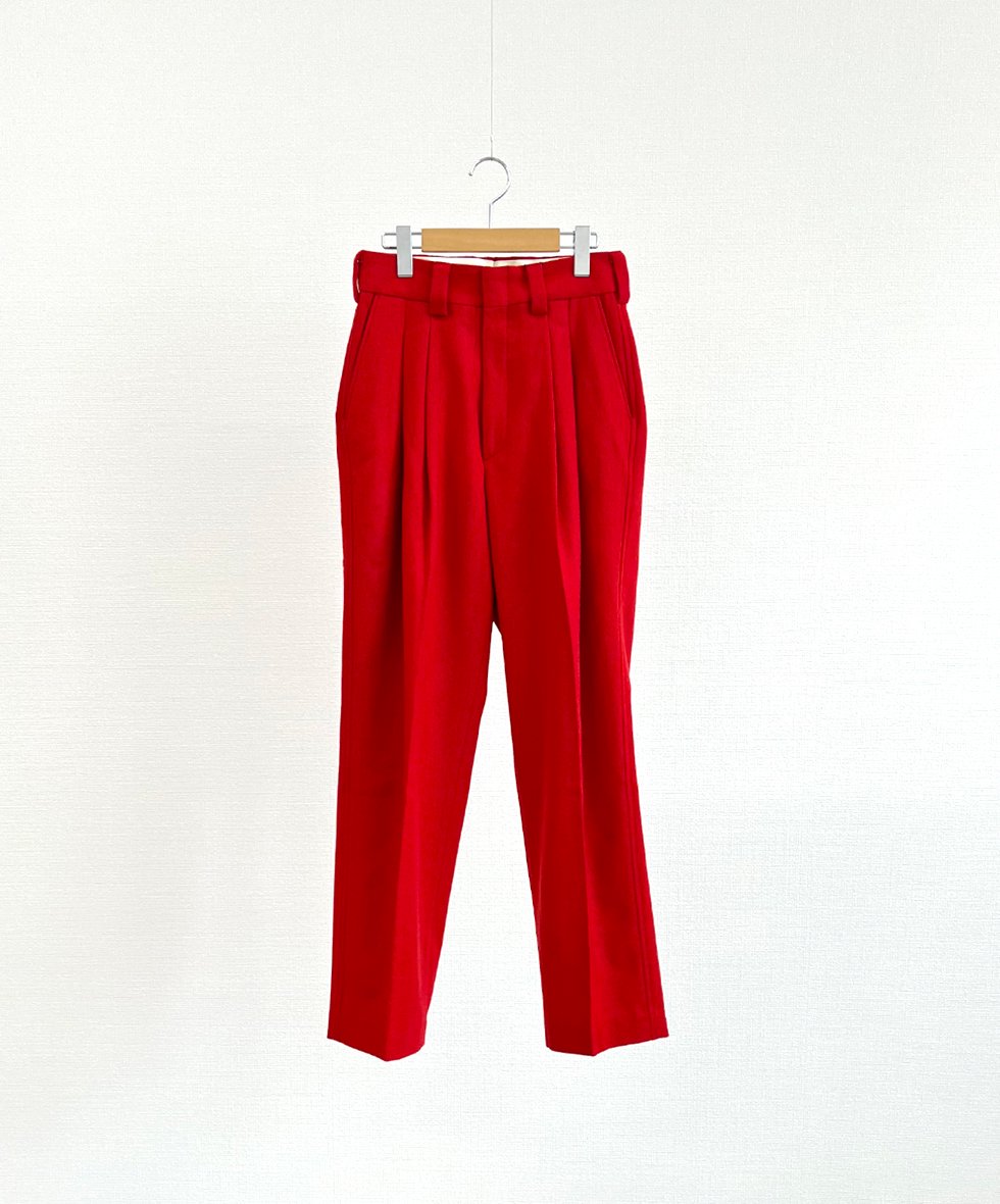 Shinzone/  WOOL FLANNEL TOMBOY PANTS (RED)