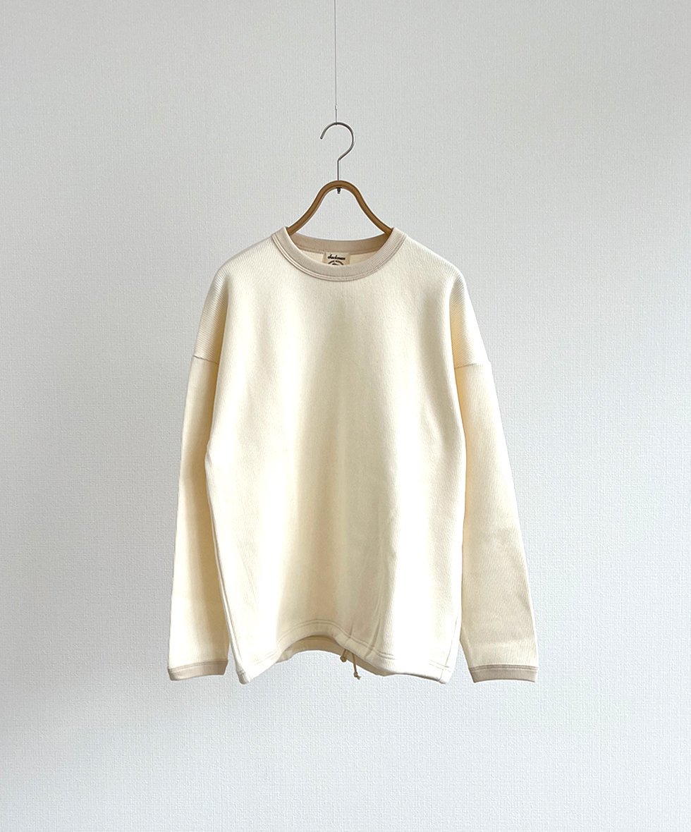 Jackman/  Quarter Knit Himo LS T-Shirt (Ivory)