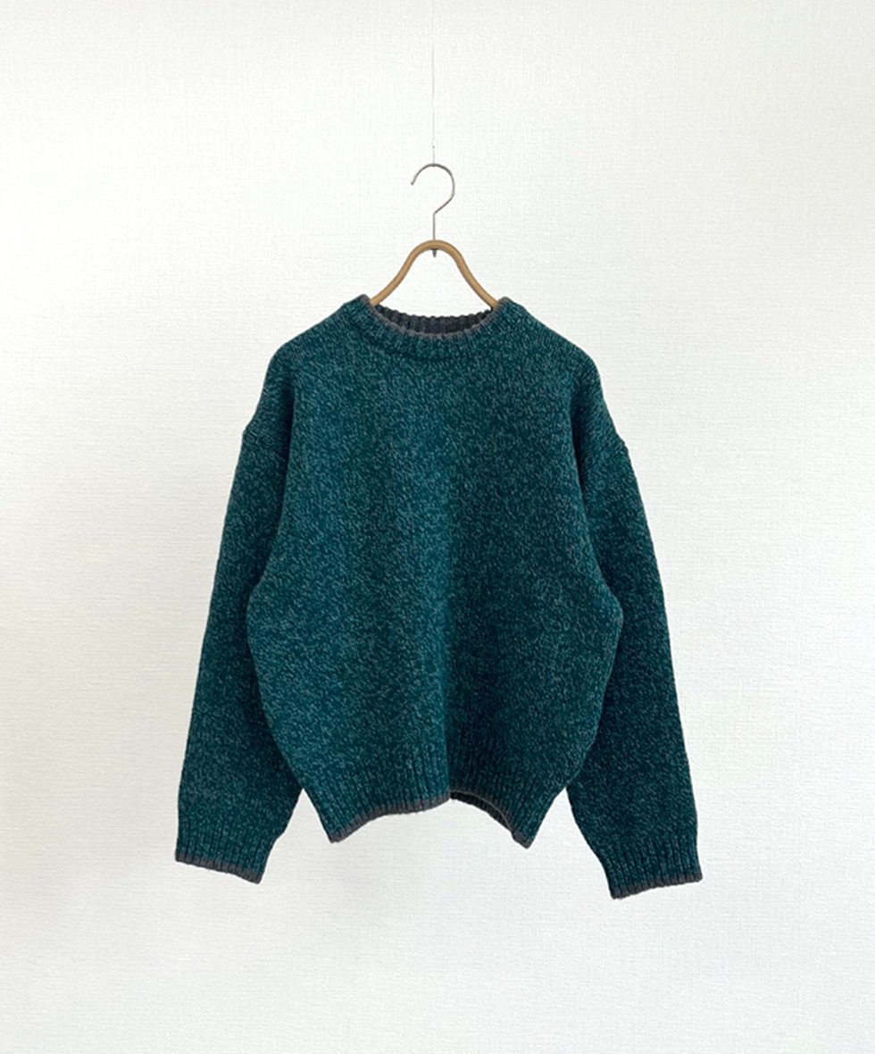 soglia/  Sheltie Bird's Eye Sweater (Green)