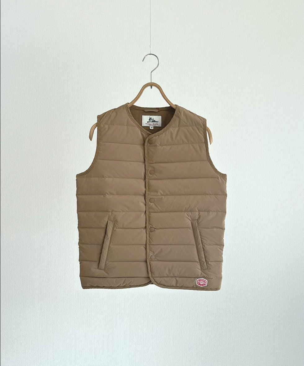 Vincent et Mireille/  STITCHLESS DOWN VEST (BEIGE)