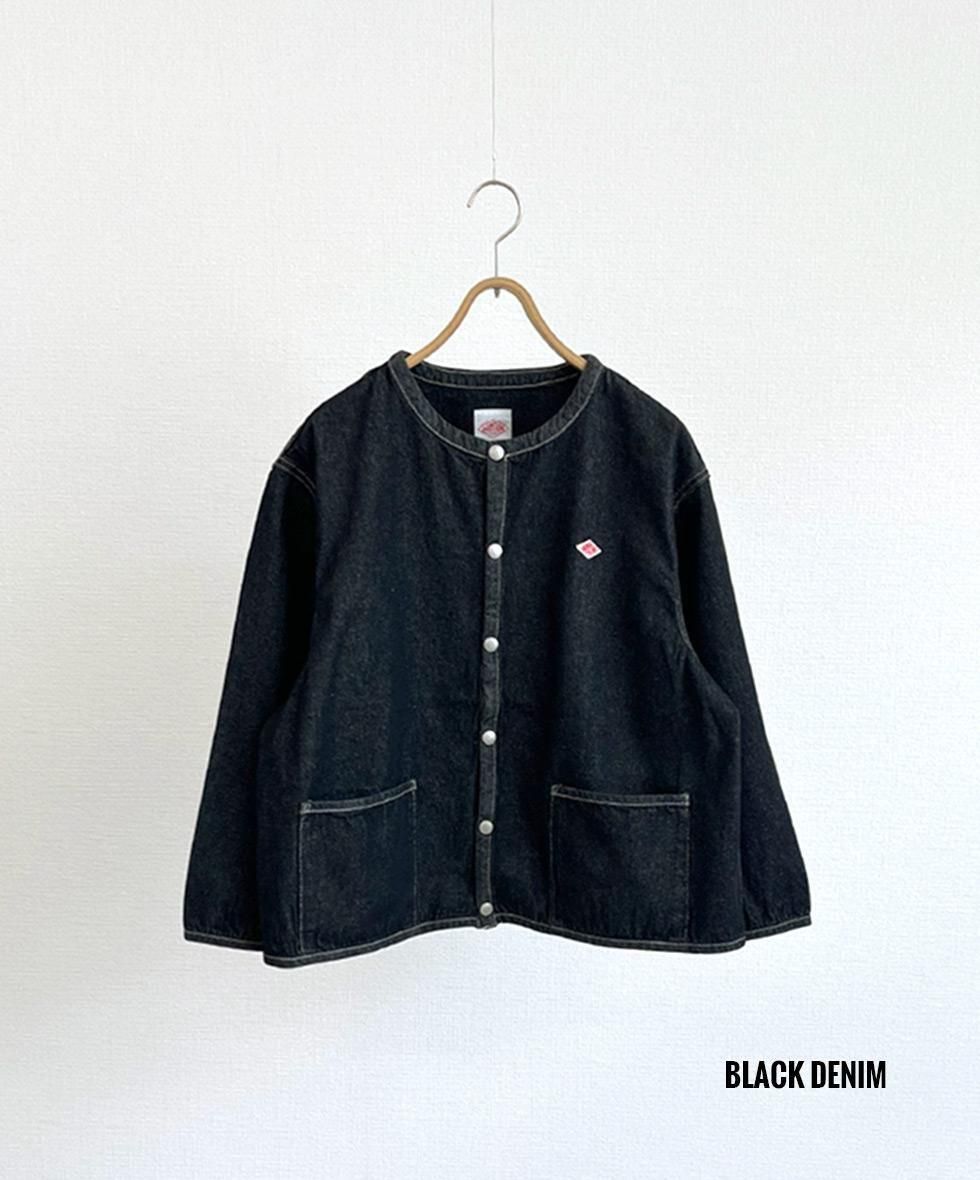 ジャケット・アウター DANTON COLLARLESS JACKET WOMEN'S DENIM COLLARLESS JACKET（デニムジャケット）｜DANTON