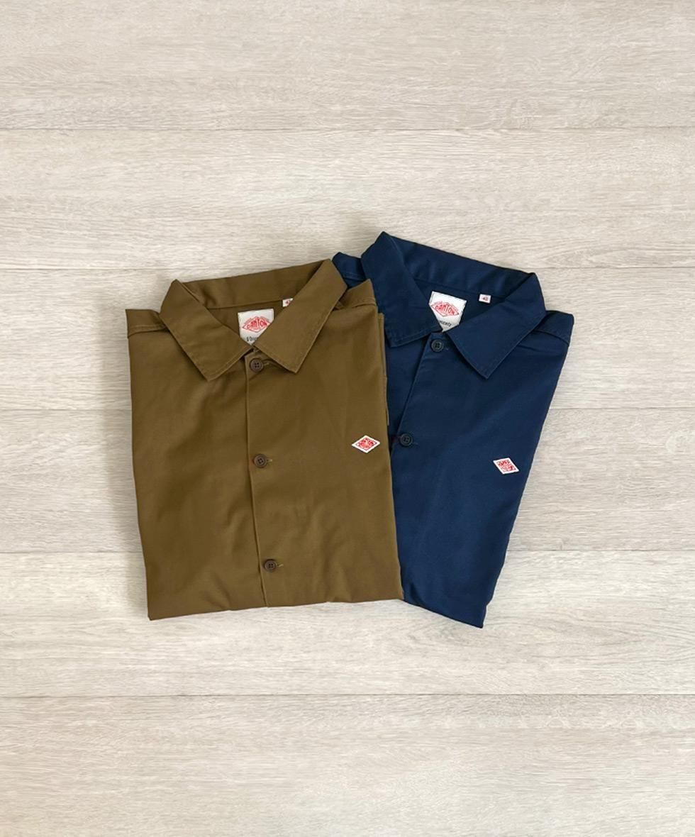 DANTON/  MEN'S T/C TWILL LONG SLEEVE SHIRT