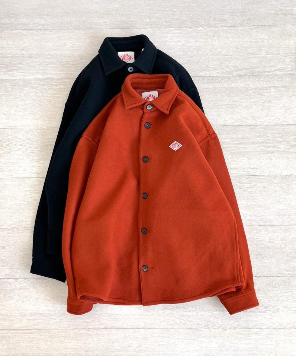 DANTON/  MEN'S WOOL MELTON SHIRT JACKET