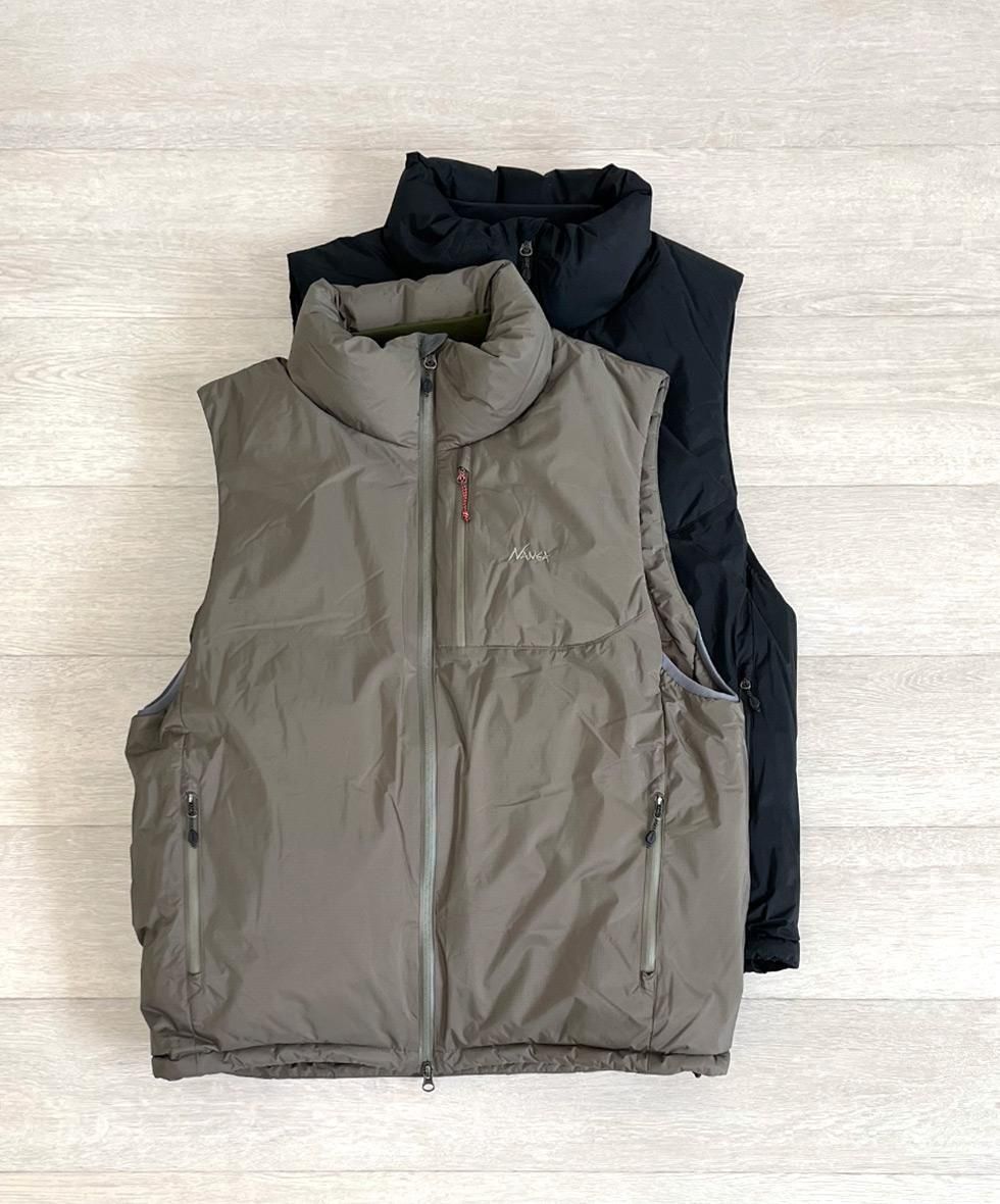 NANGA/  AURORA TEX STAND COLLAR DOWN VEST