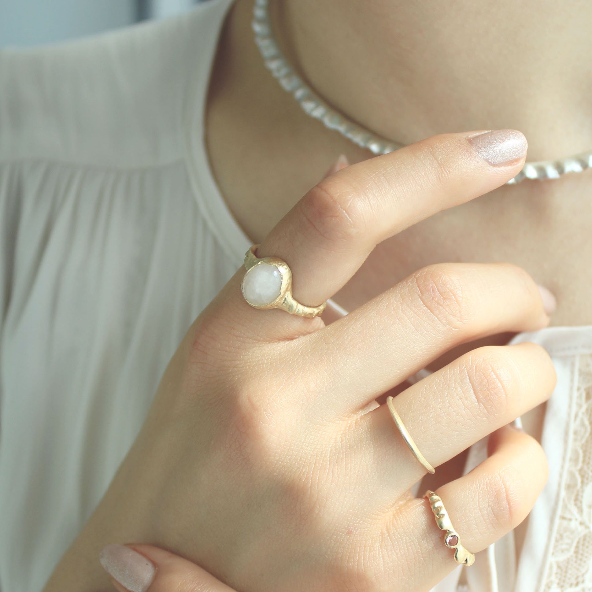 emiru ✱ Frill Pearl Ring ゴールド 7号 | www.sia-sy.net