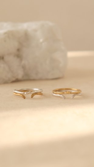 Layerd ring / 2set