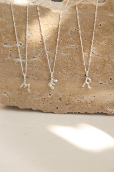 alphabet necklace / silver