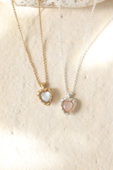 Shell heart necklace