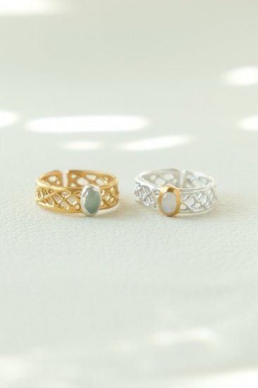 mesh gem ring