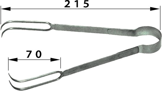 釉掛けバサミ　φ50　小物用 - 草葉善兵衛商店